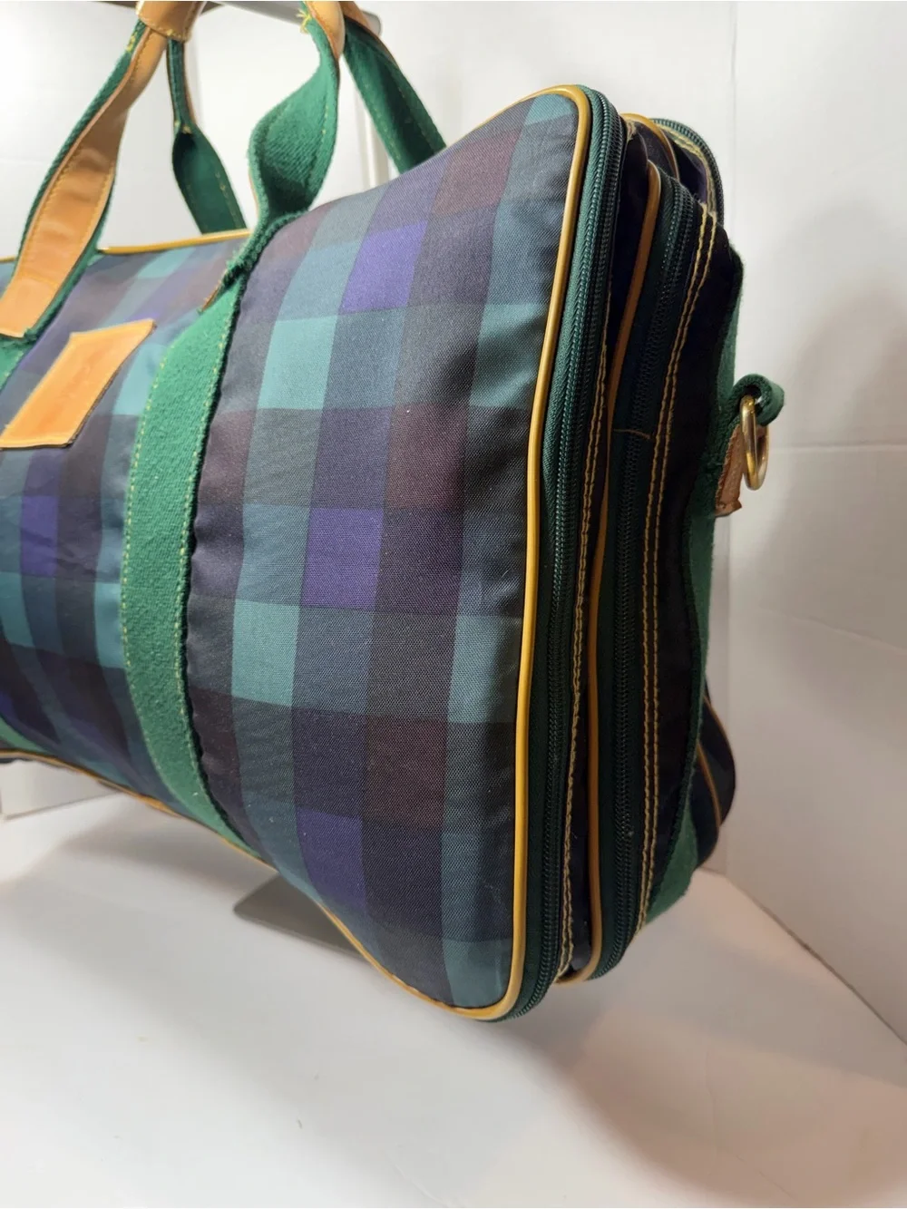 Vintage Christian Dior Plaid Suitcase, call outs in photos ,no strap